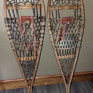Vintage snow shoes